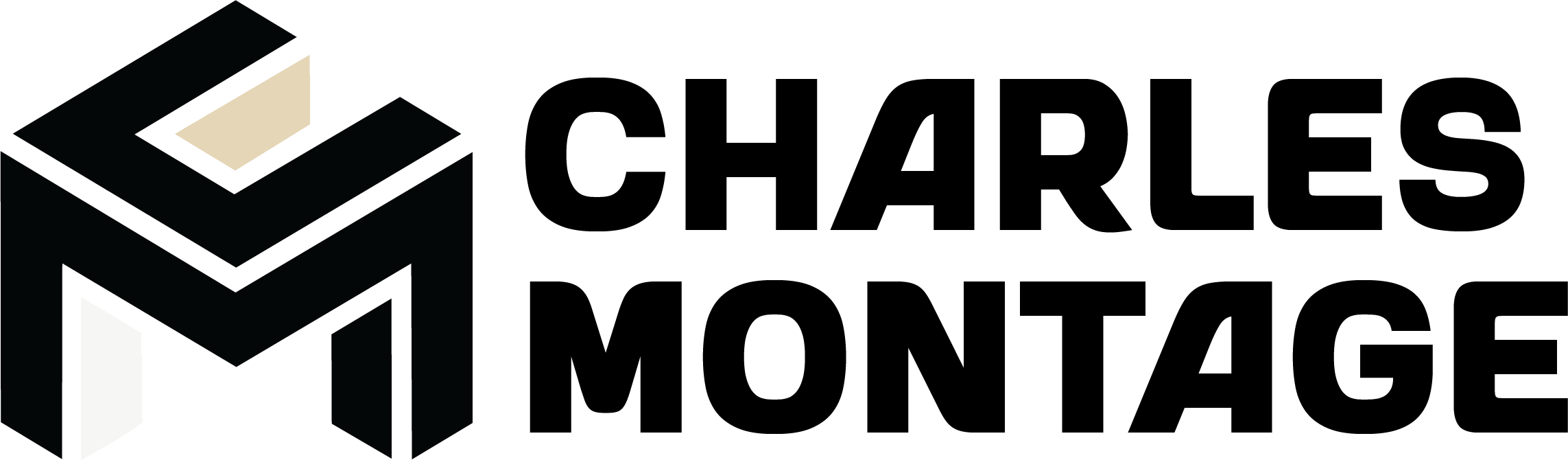 Charles Montage wordmark: the interlocked CM monogram beside the brand name